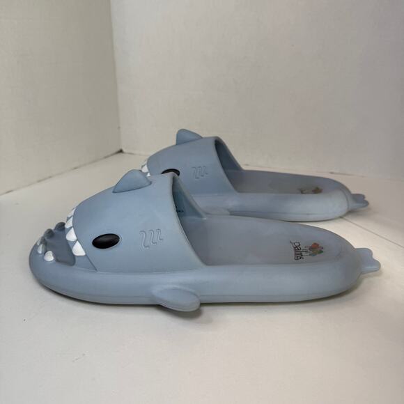 Palms Women's Shark Slides Rubber Sandals Blue Size 9 - Picture 4 of 6